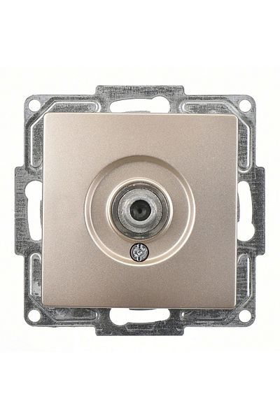 LiderGlobal Visage ambiance metallic beige tv socket f frameless - compatible frame for socket and switch