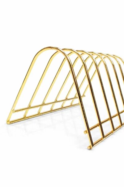 cephome güvenilir alışverişin adresi Metal Ferforje Gold Tabak Standı-6'lı Go...