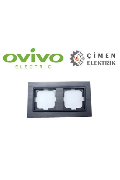AC BOX Magnetic gray double frame quantum - compatible frame for socket and switch
