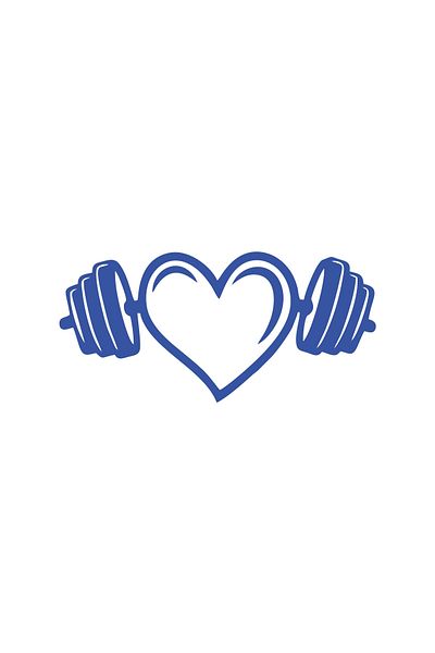 Reysa Tasarım Love Gym Sticker 17X17 cm Blue