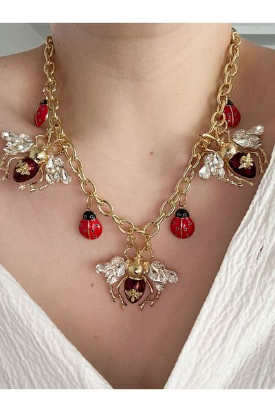 CHARMLUCKY Mosquito Charm Necklace