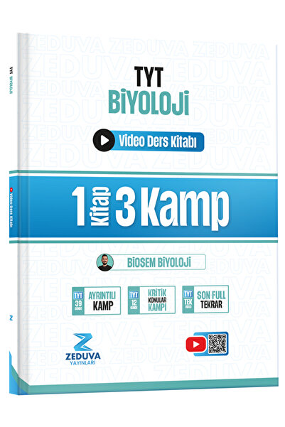 Zeduva Biosem TYT Biyoloji 1 Kitap 3 Kamp Video Ders Kitabı