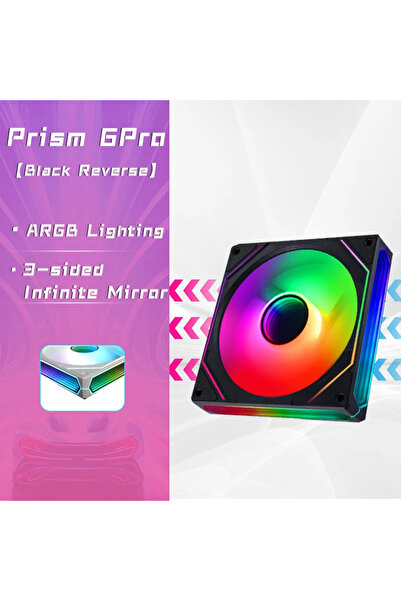 Choice1 A-RGB Other Black Reverse OEM PRISM 6 PRO Computer Chassis Fan 120mm 5V 3PIN ARGB 4 Pin PWM Quiet Co