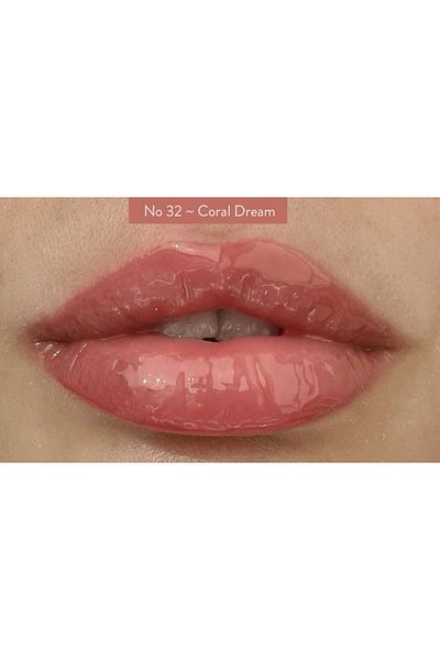 Lipojen Luciu de buze volumizator CORAL DREAM cu colagen, nr. 32, LIPOJEN, 5 ml