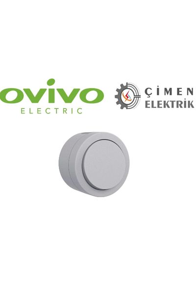 LiderGlobal Gray Single Switch Surface Mounted - Electrical Installation Switch