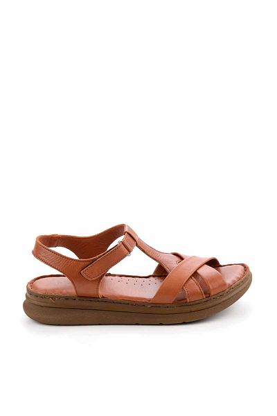 Bambi Tan Leather Women's Sandals K05827115003