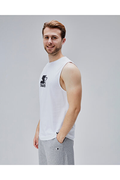 Starter GONZALE Білий велосипедний комір з принтом Oversize чоловічий футболка