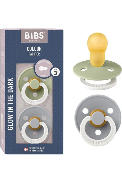 Bibs Colour 2 Pack Latex S3 Sage Glow/Cloud Glow