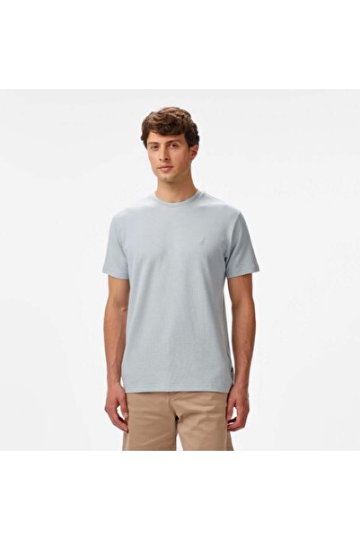 Nautica Ανδρικό μπλουζάκι με μπλε κανονική εφαρμογή