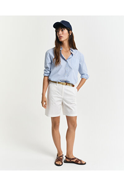 Gant Kadın Beyaz Regular Fit Şort