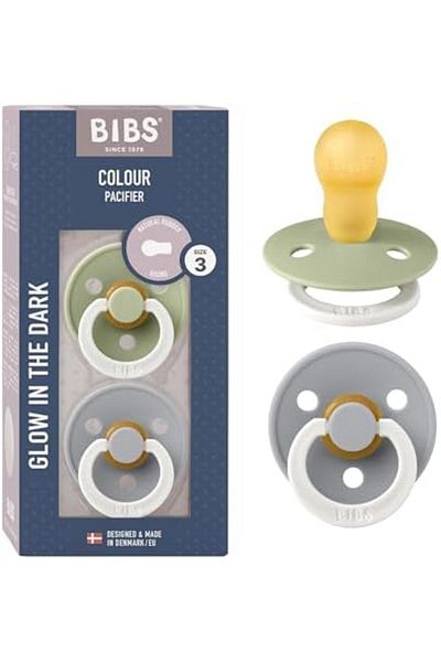 Bibs Colour 2 Pack Latex S3 Sage Glow/Cloud Glow
