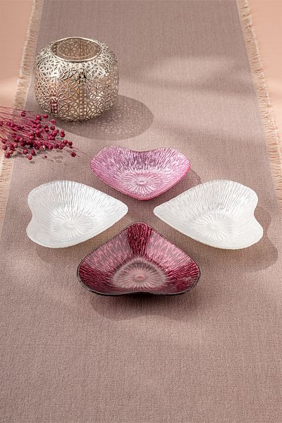 Emsan Amore 4 Piece Glass Bowl 16 cm