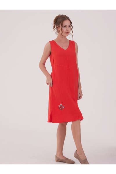 Ezgi Otantik Lena Müslin Elbise