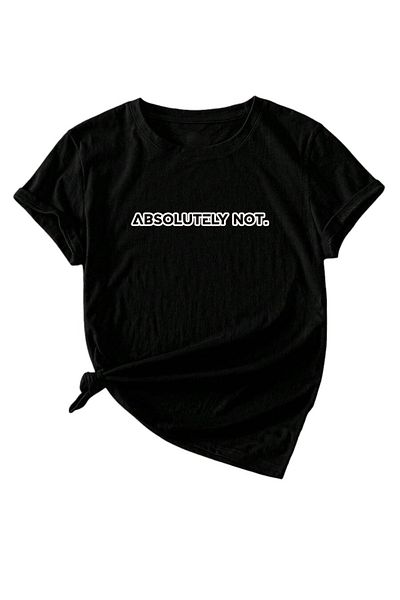 uyguntarz Unisex Απολύτως Όχι. Μπλουζάκι με σχέδιο