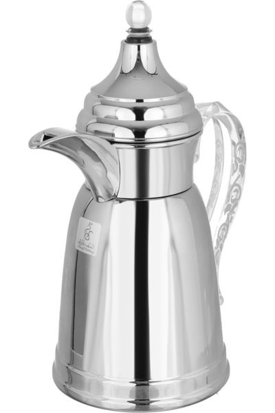 Alsaif Gallery Tamim 8 Saif Gallery Thermos, 0.35 L, Transparent Handle, Stainless Steel Insulation, Stainless Steel