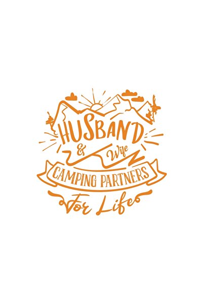 Reysa Tasarım Husband Sticker 17X17 cm Orange