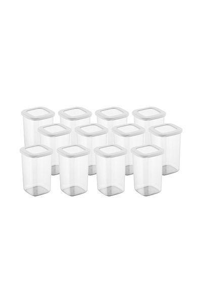 UnicUtil Set of 12 food containers, UnicUtil, Durable Sturdy, White