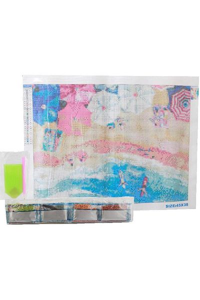 Roco Beach Diamond Painting Kit 24 Packs Crystal Beads + Tools + Pattern
