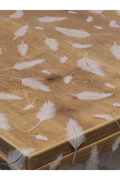 Başak Ev Tekstili Transparent 0.018 Mm PVC Oilcloth - Patterned Erasable Transparent Tablecloth