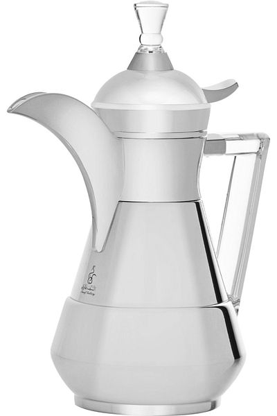 Alsaif Gallery Thermos Suleiman 2 Al Saif Gallery, 1L, Glass Inner Insulation, Steel Outer Insulation - Silver