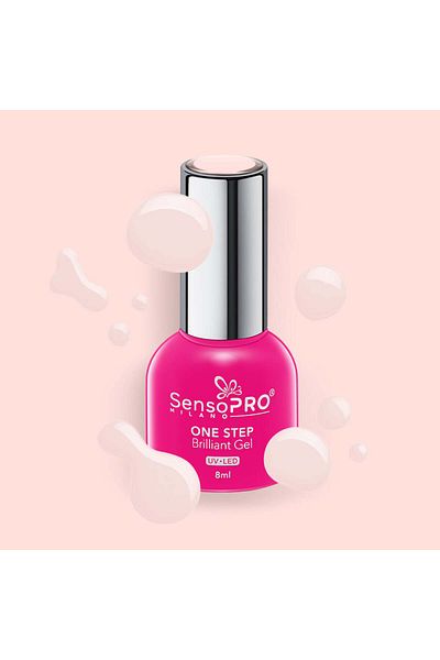 SensoPRO Milano Oja semipermanentă One Step Brilliant Gel 8ml, Utopian Pearls #28