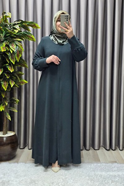 Elmas Tesettür Kadın Tesettür Giyim Büyük Beden Hürrem Kol Ferace