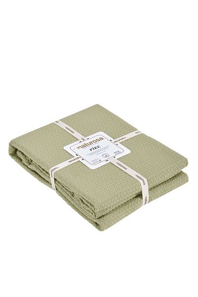 Naturosa Single Green Color Diamond Pique 100% Cotton 160 X 220 cm