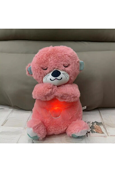 FİNCANLAR Uyku arkadaşı su samuru ışıklı hareketli müzikli bebek oyuncakları