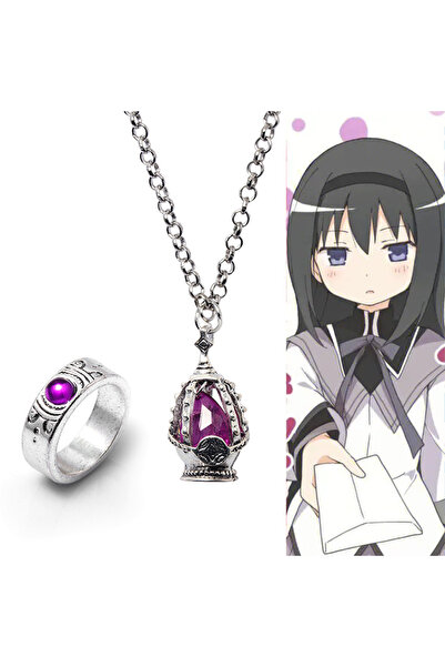 Choice قطعتان من أنمي Puella Magi Madoka Magica Soul Gem قلادة من الكريستال و...