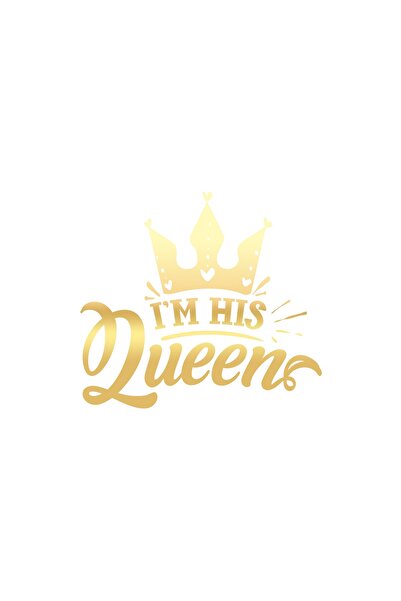 Reysa Tasarım ملصق إم هي كوين مقاس 17×17 سم ذهبي