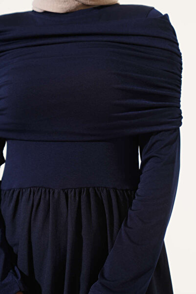 VOLT CLOTHİNG Női levehető húzózsinóros részletes díszített ruha