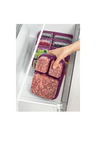 UnicUtil Set of 4 plastic casseroles, UnicUtil, Modern Elegant, Purple