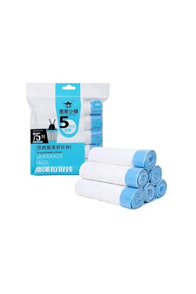 Choice1 أكياس قمامة معطرة برباط مقاس 45 × 50 سم تقريبًا، عبوة من 5 لفات، مقاس...