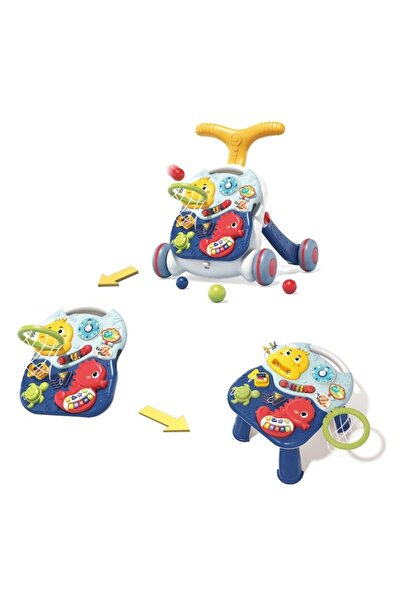 INVINCIO INVINCIO Baby Steps 3-in-1 Interactive Musical Baby Walker, Adjustable Height and Speed, Table and