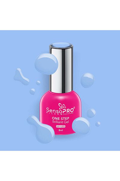 SensoPRO Milano Oja semipermanentă cu gel strălucitor într-un singur pas 8ml, Always Confident #57