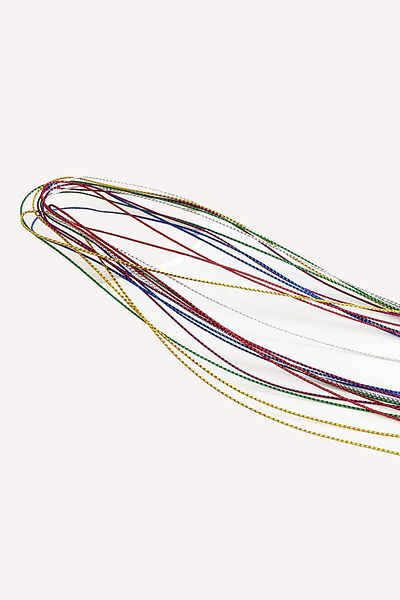 New Obsessions Metallic Hair Braid Rope Set 12 Pieces