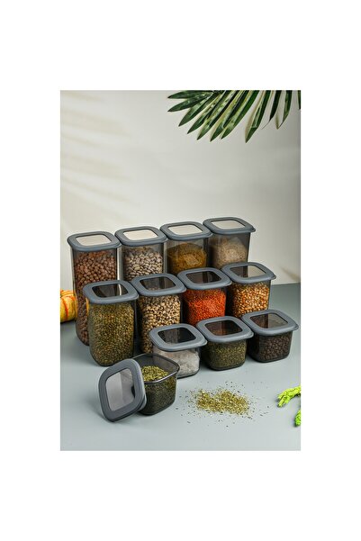 UnicUtil Set of 12 food containers, UnicUtil, Sturdy Modern, Anthracite