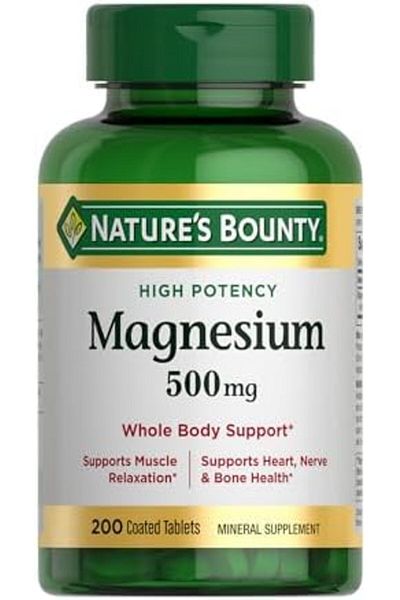 Nature's Bounty Magnesium- 500mg, 200 Tablets