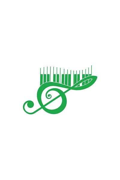 Reysa Tasarım Music and Musical Note Sticker 17X17 cm Green