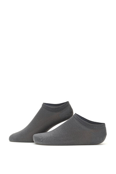 Pierre Cardin Erkek Bambu Karışımlı 3'lü Paket Gri Patik Basic Çorap 50308480-100