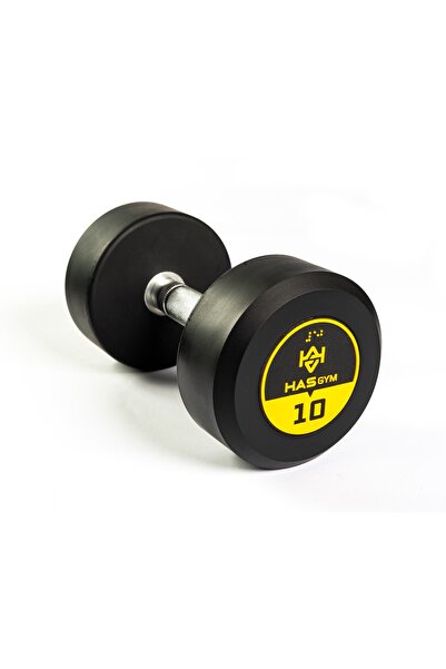 AlinSport ALİN Sport 10 KG Kauçuk Kaplı Profesyonel Olimpik DUMBBELL ( Dambıl )
