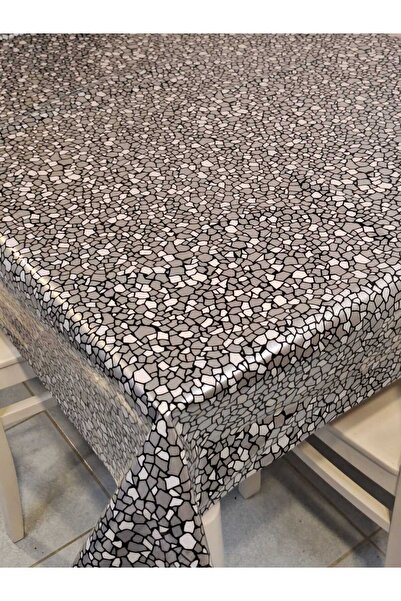 Başak Ev Tekstili Transparent 0.018 Mm PVC Oilcloth - Patterned Erasable Transparent Tablecloth