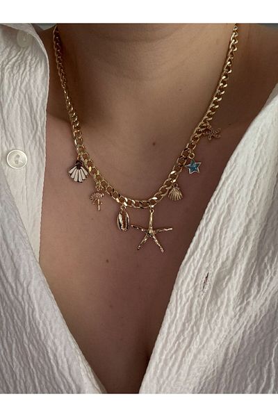 CHARMLUCKY Sea Star Charm Necklace
