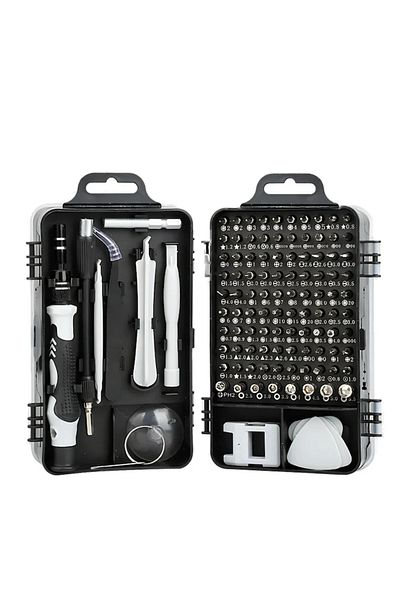 Generic Professional Precision Screwdriver Set, 115 pcs in 1 - Magnetic Repair Kit with 98 Bits