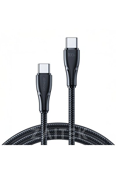 Joyroom USB-C to USB-C Cable, Fast Charging 100W PD 3.0 PRO, Android Auto / Apple Car Play, 1.2m, Black, Joy