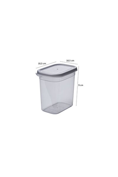 UnicUtil Set of 6 food containers, UniqueUtil, Durable Premium, Anthracite