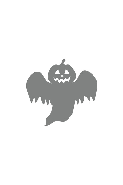 Reysa Tasarım Pumpkin Ghost Sticker 17X17 cm Gray