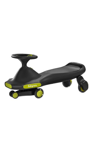 Baby Care عربة Wiggle Ride-On NyokiRoad مع مصابيح أمامية LED وعربة قيادة هادئ...