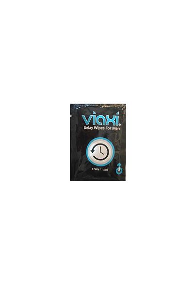 Viaxi Viaschi Long Lasting Cooling Wipes for Men - Handy Wallet Size Single Pouch