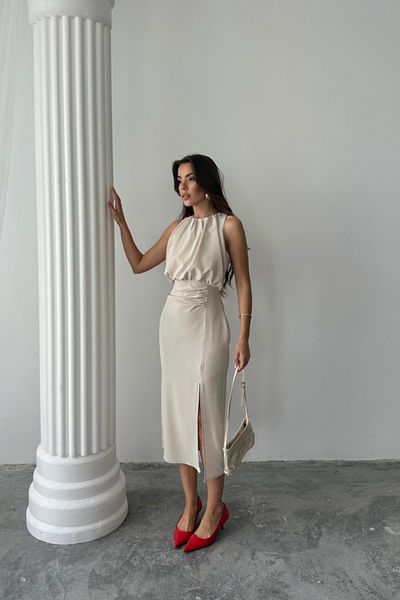 Moda Ebrar Dress - Beige